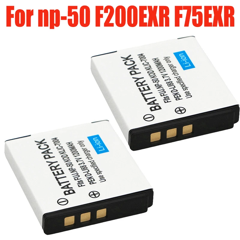 Np-50 Batteria Fnp50 Per Fujifilm Finepix F200Exr F75Exr F70Exr F100Fd F60Fd F50Fd Xf1 Xp100 Xp150 Xp170 X20 F605Exr Klic-7004