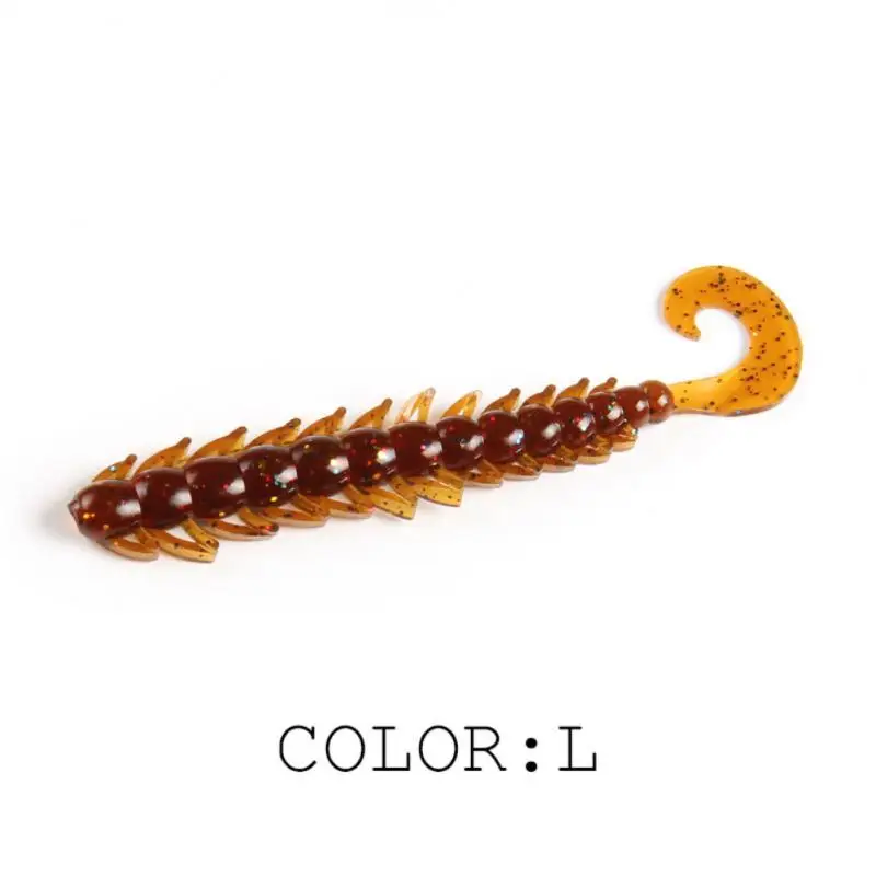 30 Pz 8Cm Lombrico Verme Richiamo Di Pesca Insetto Artificiale Falso Tilapia Esca Esfishing Pesce Gatto Poper Rosso Accessori Per La Pesca