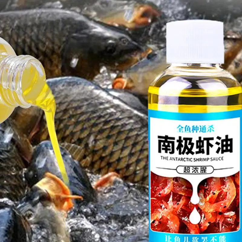 60Ml Krill Shrimp Oil Spice Shrimp Powder Forte Odore Pesca Piccola Medicina Crocian Carp Tilapia Bait Bait Fishing Krill Oil