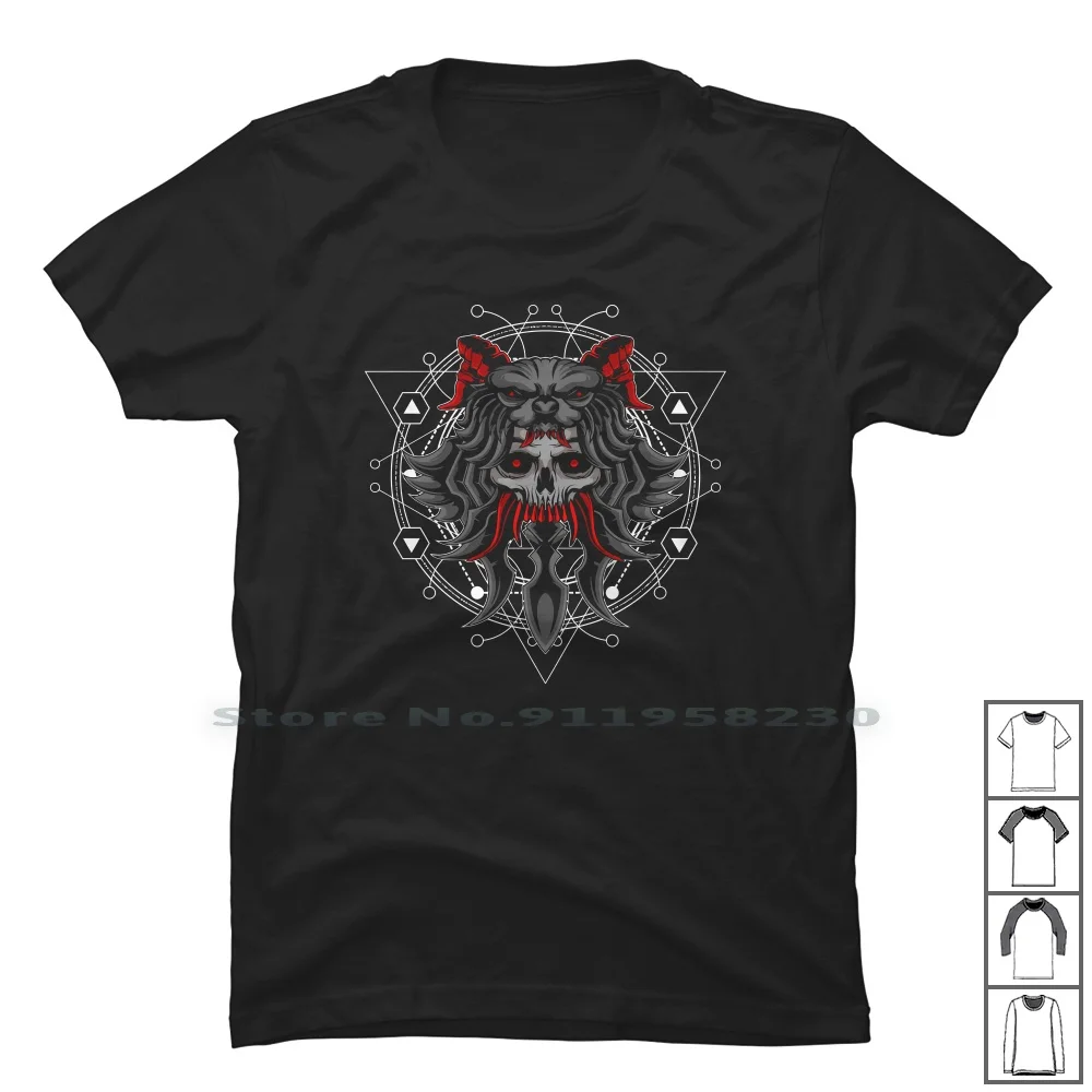 Warlord Skull T Shirt 100% Cotone Cartoon Skull Movie Comic Tage Lord Game War Age Ny Me Funny