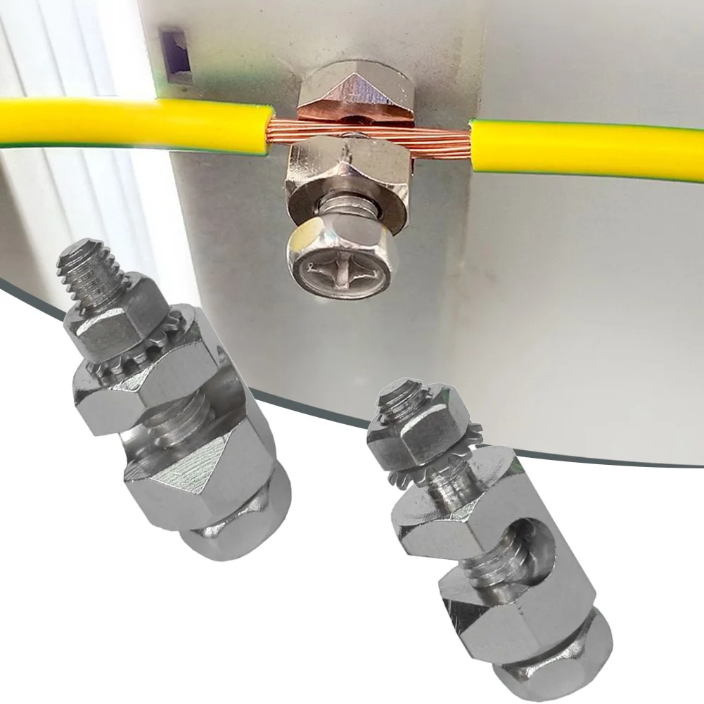 Kit Di Clip Per Cavi Con Capocorda Di Messa A Terra Solare Da 2 Pezzi Kit Di Elementi Di Fissaggio Per Pannelli Solari Da 600-1500W Per Tetti Fotovolt