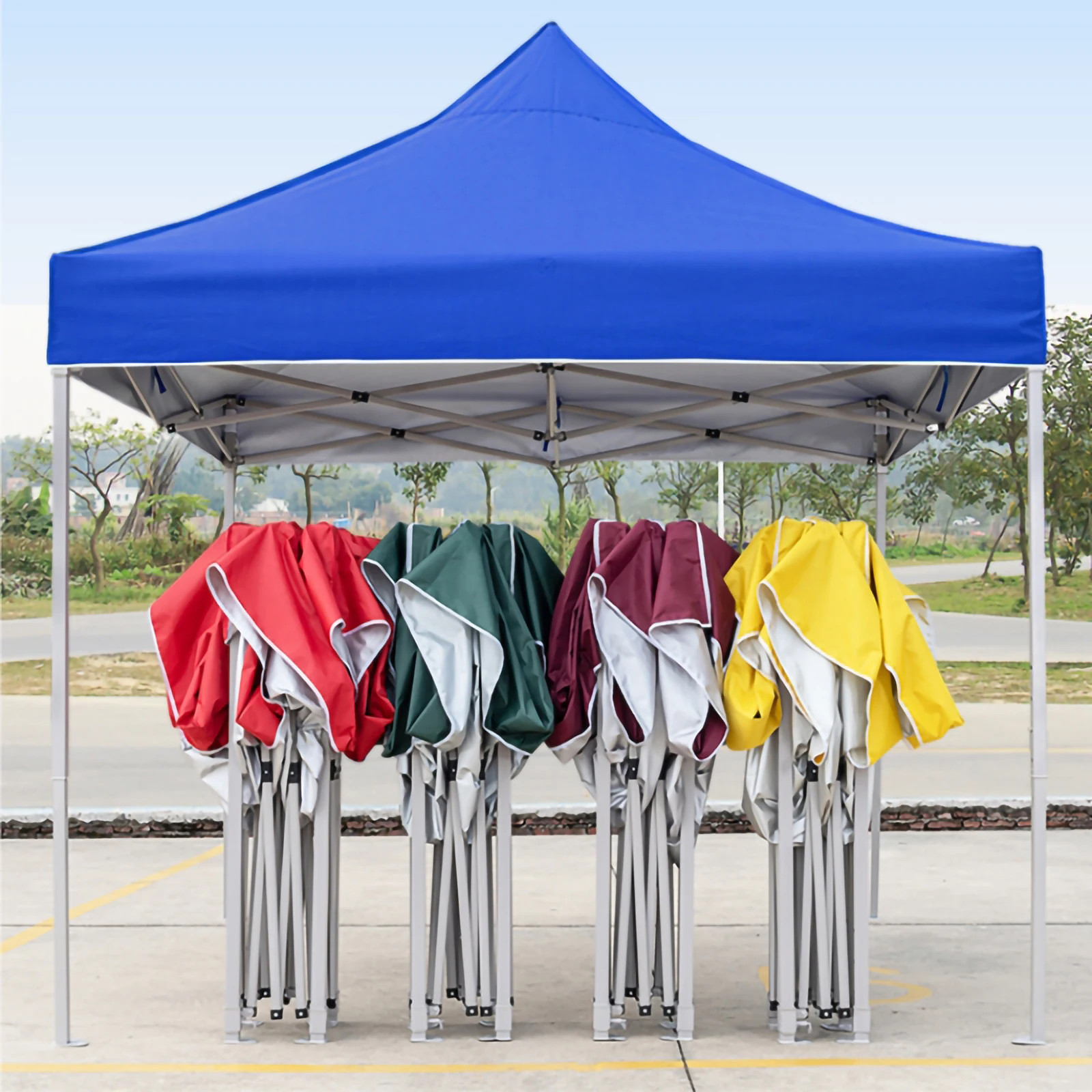2By2 2By3 3By3Meters Telaio Pieghevole In Lega Di Alluminio Tenda Pop-Up Gazebo Tenda Da Sole Comoda In Movimento Rapido, Posto Auto Coperto, Garage, 