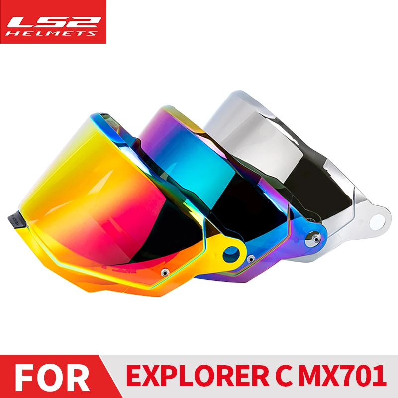 Ls2 Mx701 Explorer-C Motocross Staccabile Rally Off-Road Moto Casco Originale Sostituzione Visiere Extra Shield Lens