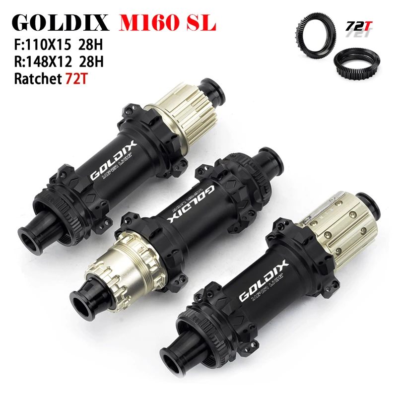 Goldix M160 Super Light Mtb Boost Hub 6 Bolt Center Lock Disc 28H Cricchetto 72T Mountain Xd Class Bike Hub Per Shimano 11 12 Velocità