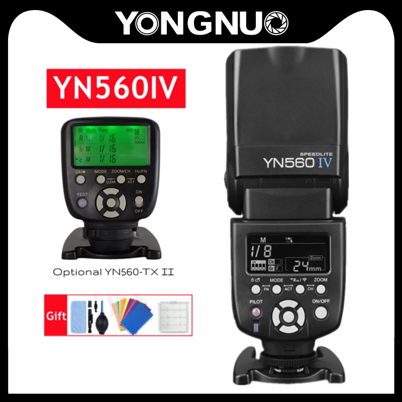 Yongnuo Yn560Iv Yn560 Iv Flash Speedlite Universale Per Pentax Canon Nikon Sony Fuji Olympus Camera Opzionale Yn560-Tx Ii Trigger