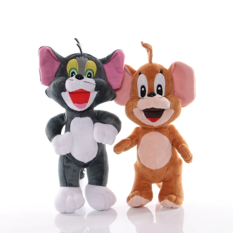 Nuovo 25-27Cm Tom E Jerry Cartoon Movie Cat Mouse Toy Animals Action Figure Doll Decoration Bambini Fans Birthday Festival Gift