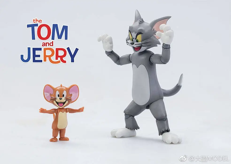 Modello Gt Dm Cat And Mouse Cartoon Sciocco Tom E Jerry Pvc Action Figure Anime Toys Figure