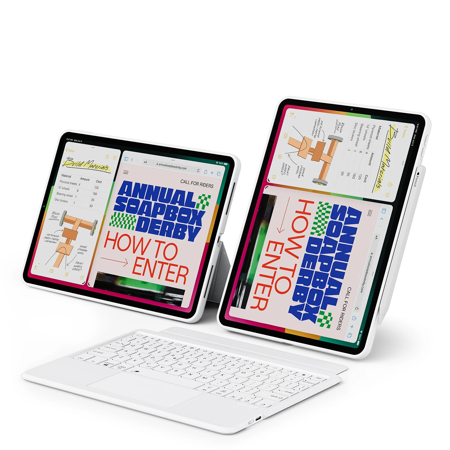 Custodia Per Tastiera Magica Trackpad Per Tastiera Staccabile Per Custodia Apple Ipad Pro Con Tastiera Retroilluminata