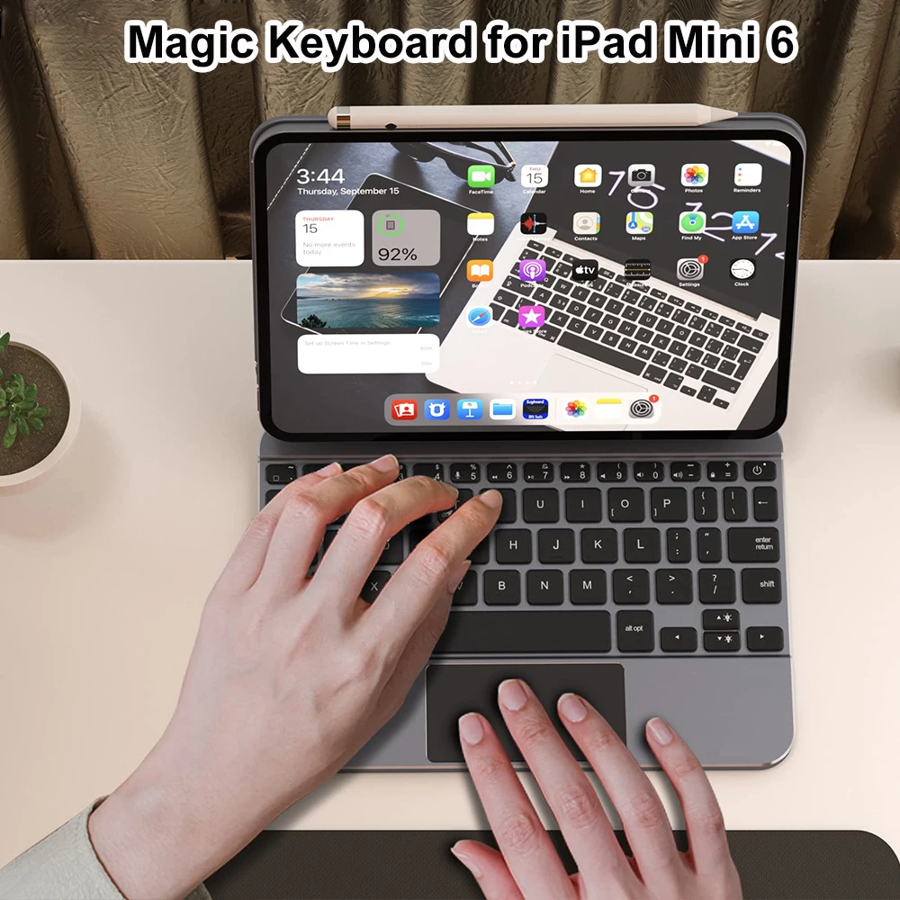 Custodia Magnetica Per Ipad Mini 6 Magic Keyboard Custodia Galleggiante A Sbalzo Per Ipad Mini6 6Th 2021 Generation Trackpad Keyboard