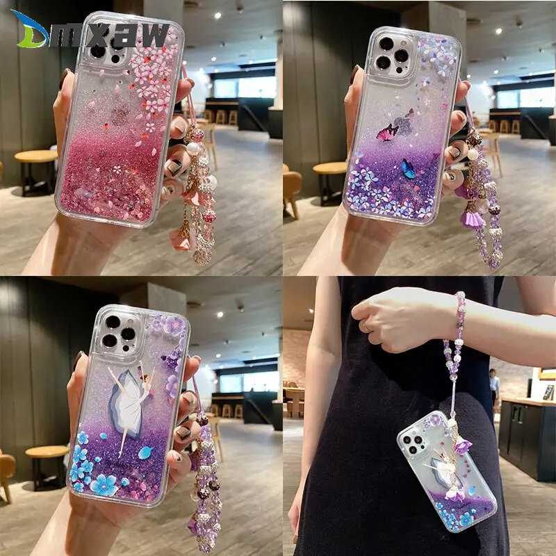 Sabbie Mobili Glitterate Carine Per Oppo Reno 3 2F 2Z 2 Z 10X Zoom F9 F7 F5 F3 F1S A12 A12E A5S A3S Custodia Sparkles Copertura Liquida Anticaduta