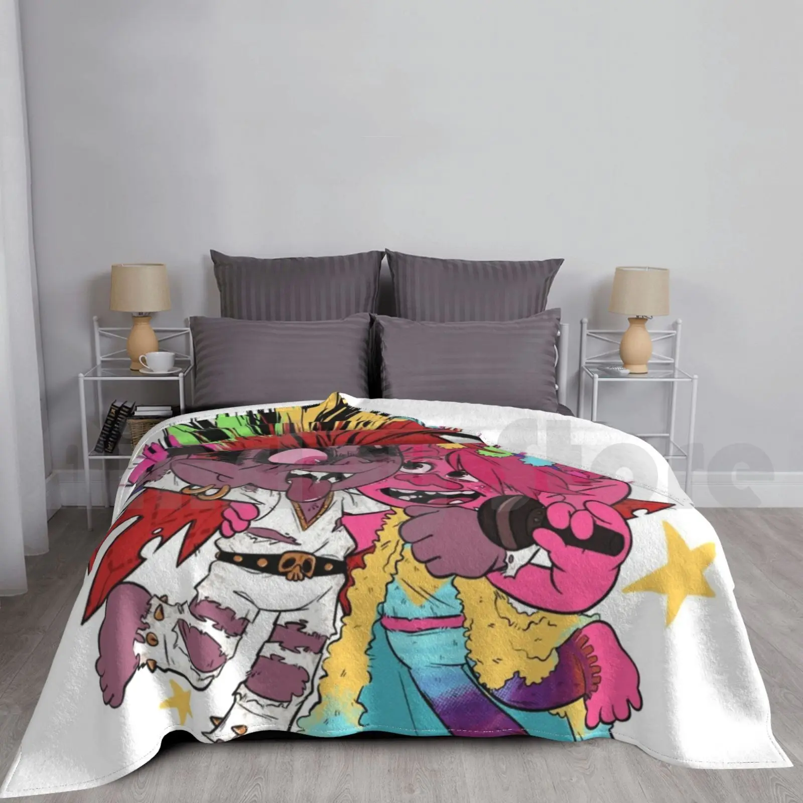 Just Sing Blanket Fashion Custom Trolls Trolls World Tour Poppy Barb