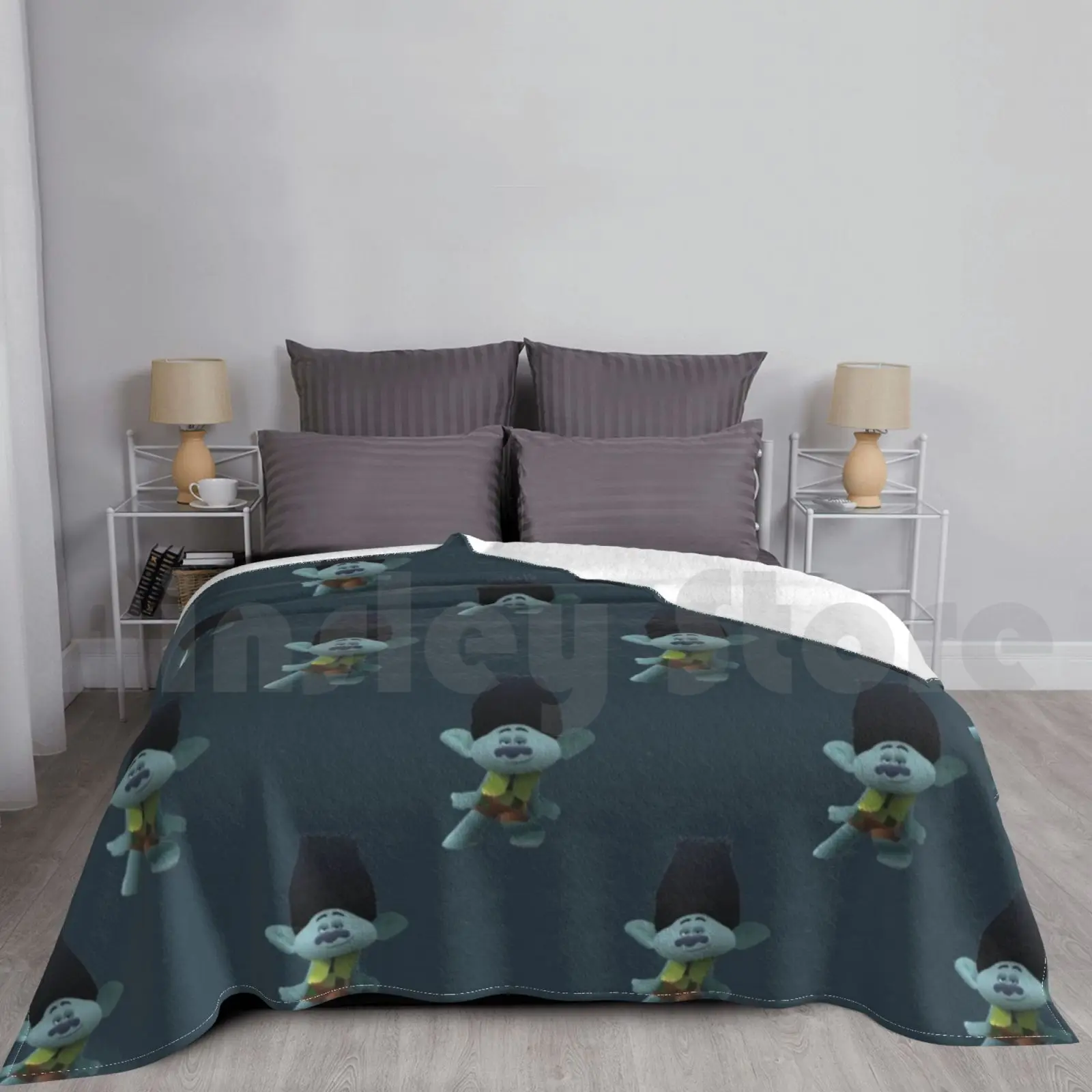 Branch Pattern Coperta Fashion Custom Branch Trolls Trolls World Tour Fan Art Pattern Design Collectiarts