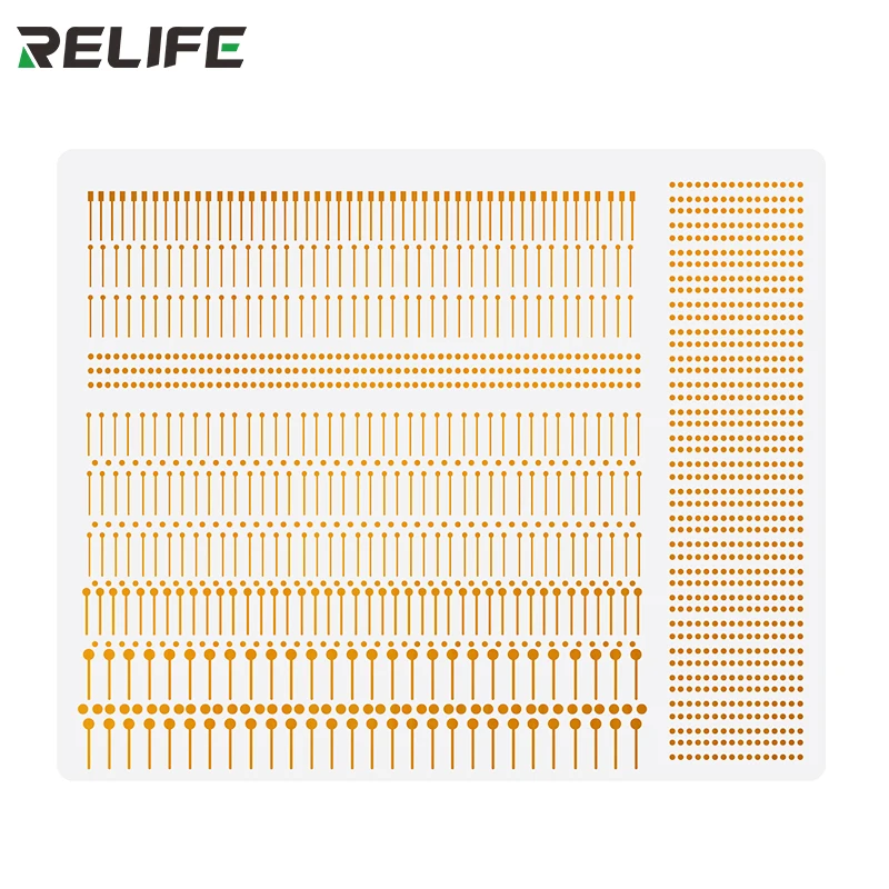Relife Dot Riparazione Aletta Di Saldatura Pad Di Saldatura A Punti Rl-007Ga Per Iphone Welding Board Fly Wire Flywire Ic Repair Fix 1400 Punti