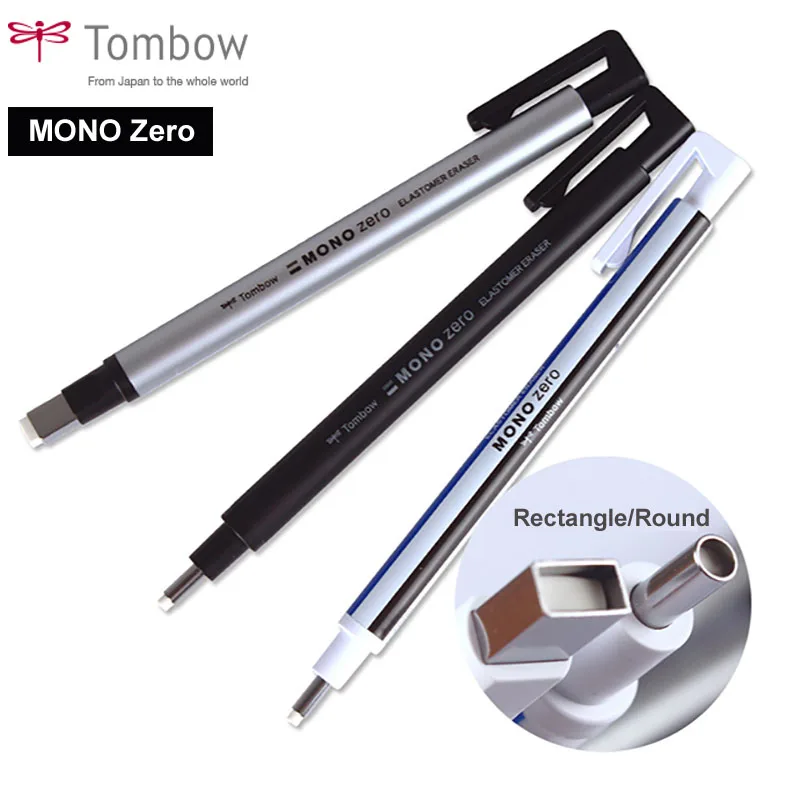 Tompow Mono Zero Eraser Flat / Super Fine Rubber Tip Pen Type Gomma Da Cancellare Professionale Ad Alta Precisione Per Manga Highlight