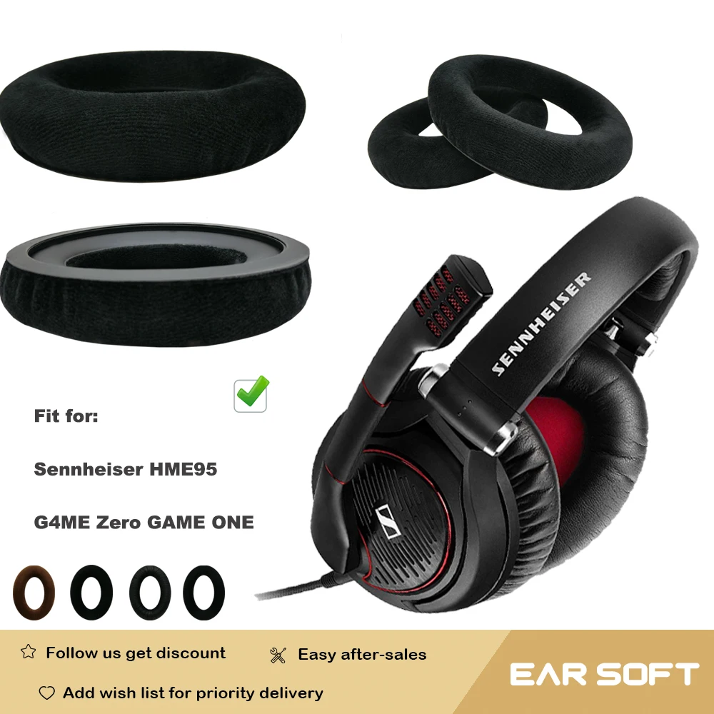 Cuscini Di Ricambio Earsoft Per Sennheiser Hme95 G4Me Zero Game One Cuffie Cuscino Auricolari Cuffie