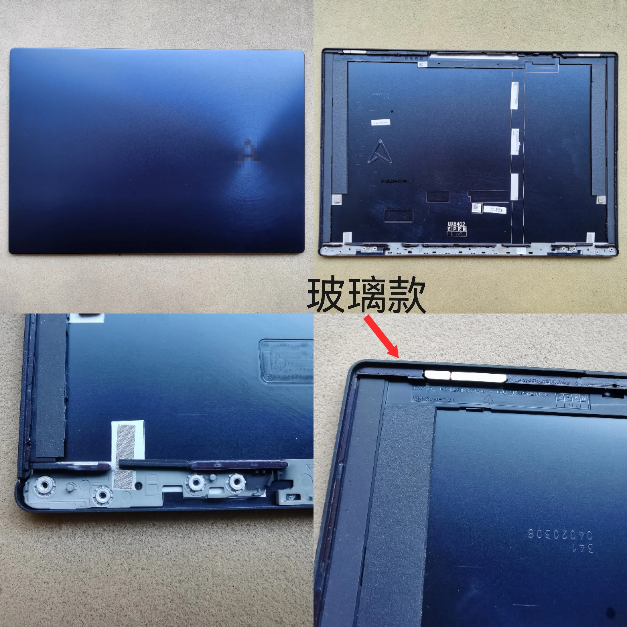 Nuovo Laptop Per Asus Zenbook Pro 14 Ux8402 Muslimyrg Mp Top Case Lcd Cover Posteriore/Cover Inferiore
