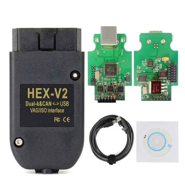 Vag 22.3 Vagcom Hex V2 Interfaccia Usb Elettrica Vag22.3 Multilingue Atmega162 + 16 V8 + Ft232Rq