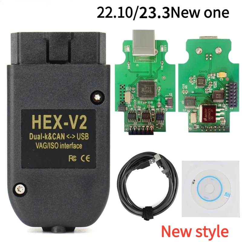 Vagcom 22.10 Obd2 Scanner Hex V2 Vag Com 23.3 Per Vw Audi Per Vw Audi Skoda Seat Atmega162 Vag Multilingue Com Vcds Hex Vag