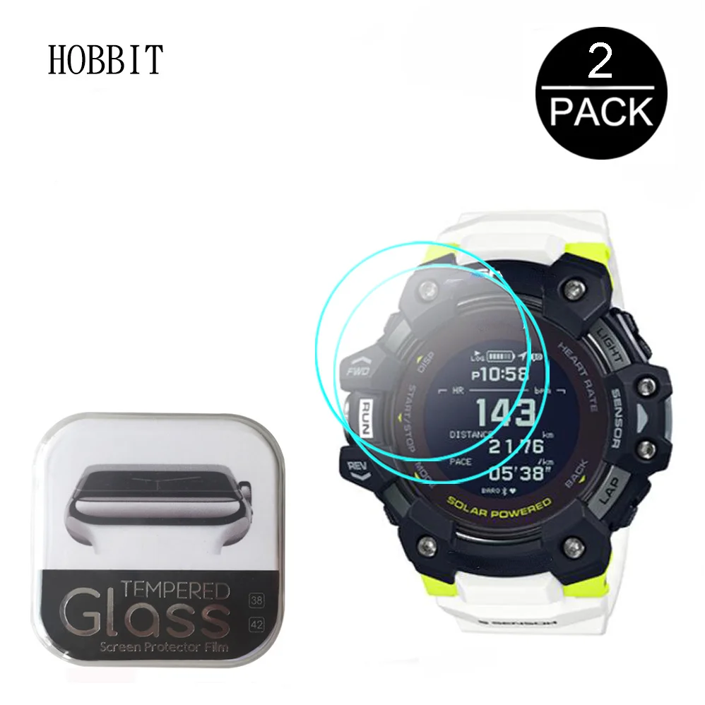 2 Pezzi Di Vetro Temperato Per Casio G-Shock Gbd-H1000 Gst-B400D Gbd-100 Gbd-800Lu Gst-B300Sd Gma-S2100 Protezione Dello Schermo Antigraffio