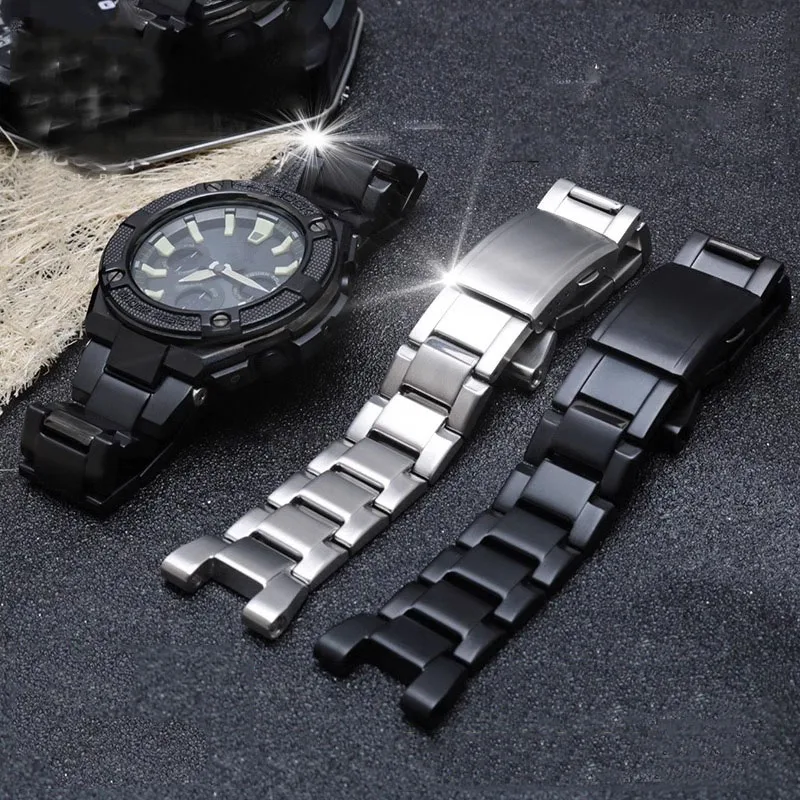 Cinturino In Acciaio Inossidabile Per Cinturino Casio G-Shock Gst-210 Gst-W300 Gst-400G Gst-B100 S100D/S110D/W110 Cinturino In Metallo