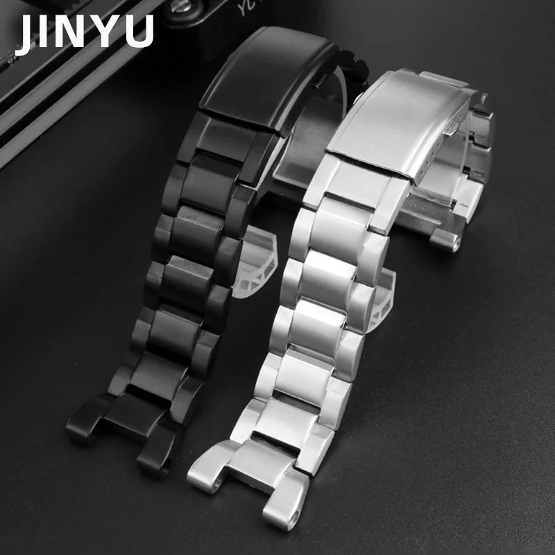 Cinturino In Acciaio Inox Per Casio G-Shock Watch Band Gst-210 Gst-W300 Gst-400G Gst-B100 S100D/S110D/W110 Cinturino In Metallo Braccialetto