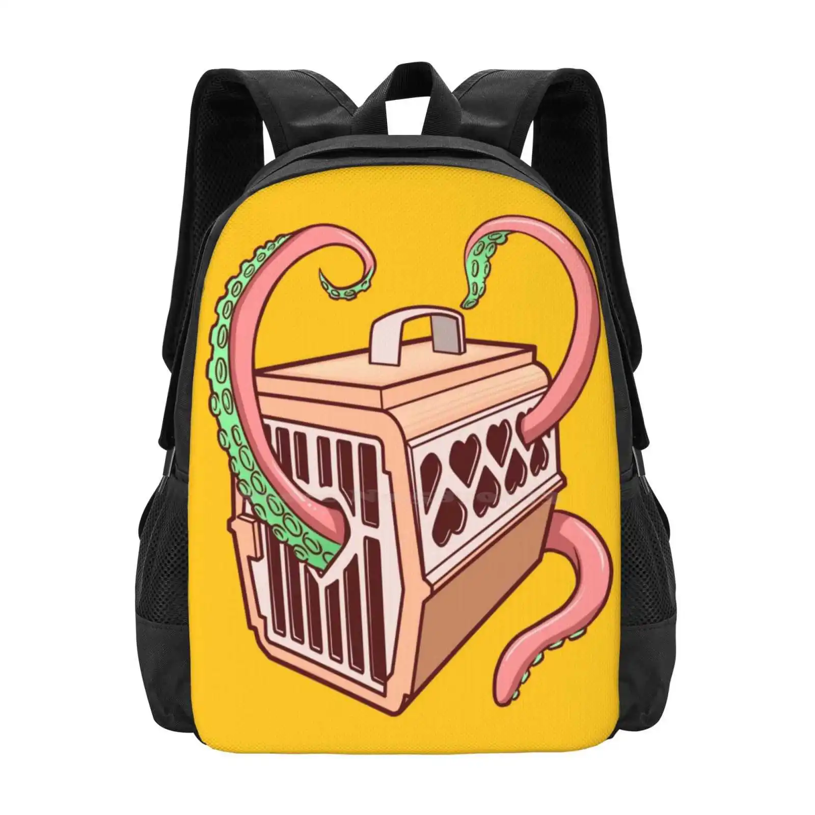 Tentacles Pattern Design Bagpack School Bags Tentacles Octopus Kraken Cthulhu Eldritch Horror Lovecraft Calamari Ocean