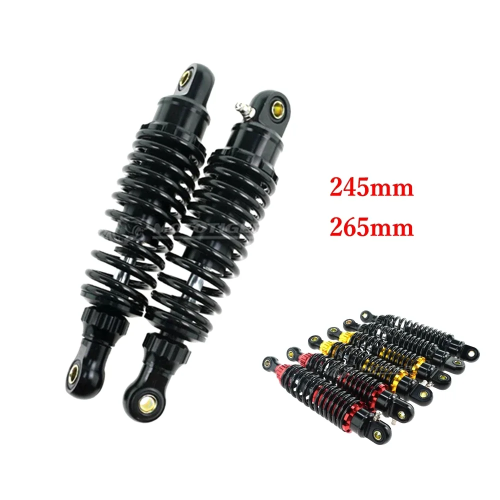 Universale 245/265Mm Moto Smorzamento Ammortizzatore Posteriore Per Honda Kawasaki Suzuki Yamaha Rsz Niu U1/U +/Mqis E-Scooter Modifica