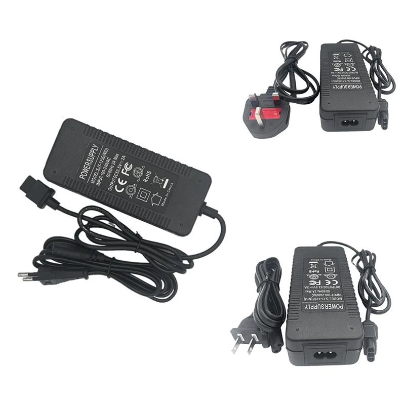 Adattatore Di Alimentazione Per Scooter Elettrico Per Niu Kqi 2/ Kqi 3 Caricabatterie Per Scooter 53.5V 2A Caricabatteria Al Litio Spina Uk Durevole