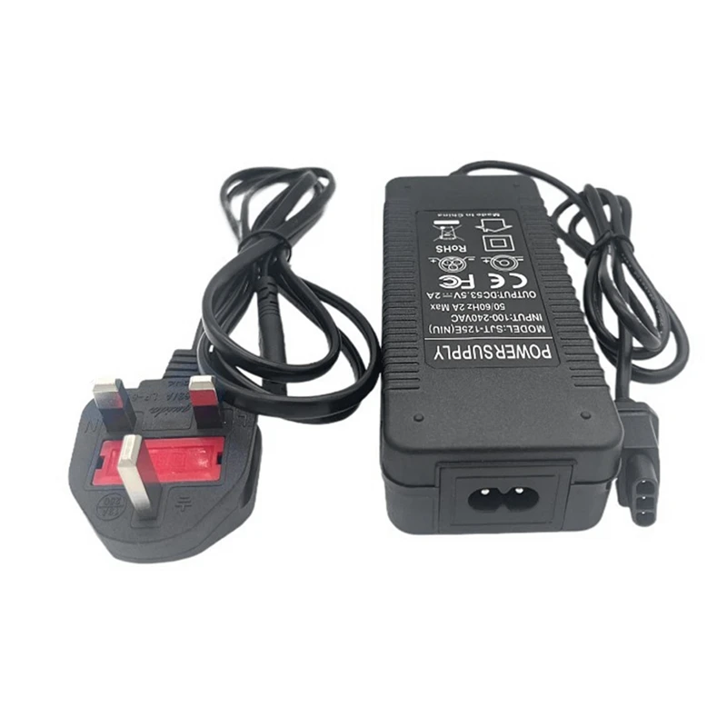 Adattatore Di Alimentazione Per Scooter Elettrico Per Niu Kqi 2/ Kqi 3 Caricabatterie Per Scooter 53.5V 2A Caricabatteria Al Litio Spina Uk Durevole F