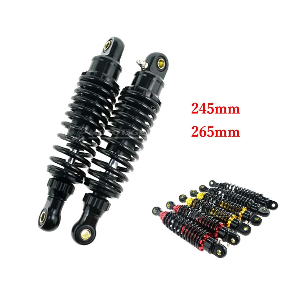 Universale 245/265Mm Moto Smorzamento Ammortizzatore Posteriore Per Honda Kawasaki Suzuki Yamaha Rsz Niu U1/U +/Mqis E-Scooter Modifica