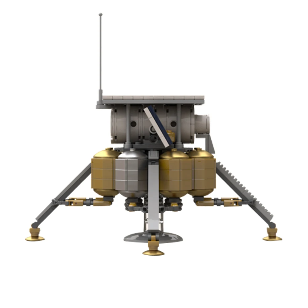 Moc First Lunar Outpost Habitat Lunar Coloural Base Model Bricks Space Shuttle Lunar Building Block Giocattoli Per Bambini Regali Di Compleanno