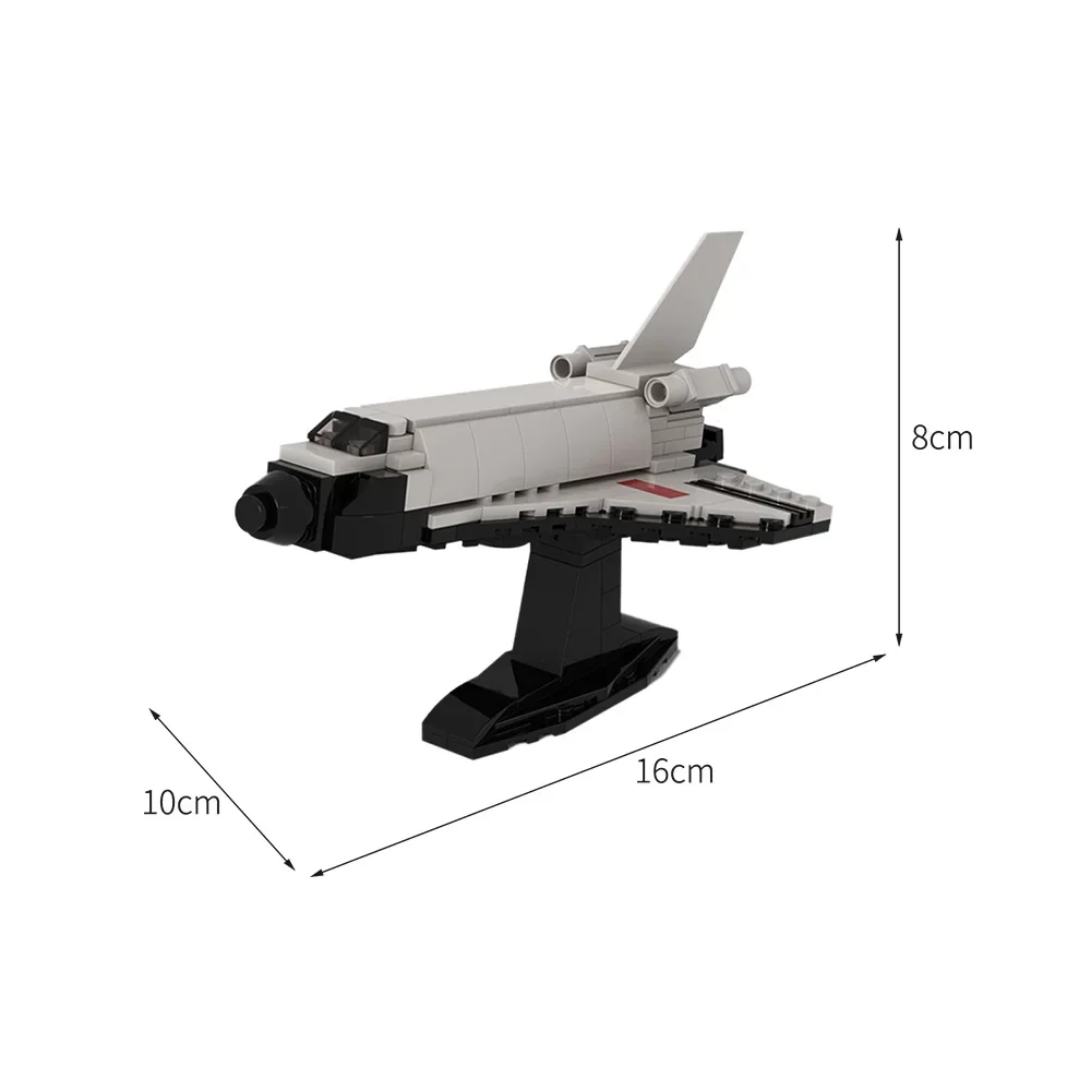 1:220 Scala Buran Space Shuttle Building Block Kit Con Espositore 167 Pezzi Buran-Class Orbiters Model Brick Toy