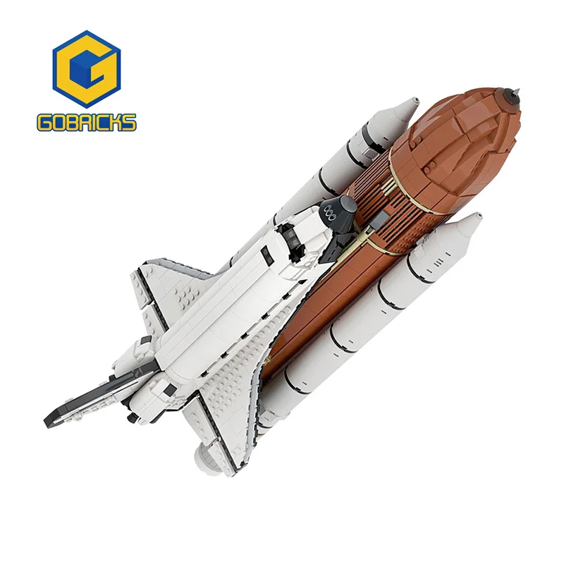 Gobricks Space Shuttle (Scala 1:110) Rocket Aircraft Building Blocks Set Rocket-Semovente Plane Vehilce Bricks Toys For Kid Gift