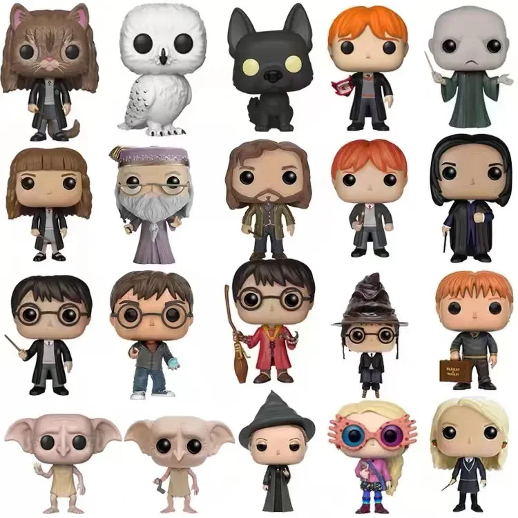 Nuovo Funko Pop Voldemort Snape Luna Dobby Hermione Ron Malfoy Potter Rubeus Vinyl Action Doll Series Model Toys For Children'S