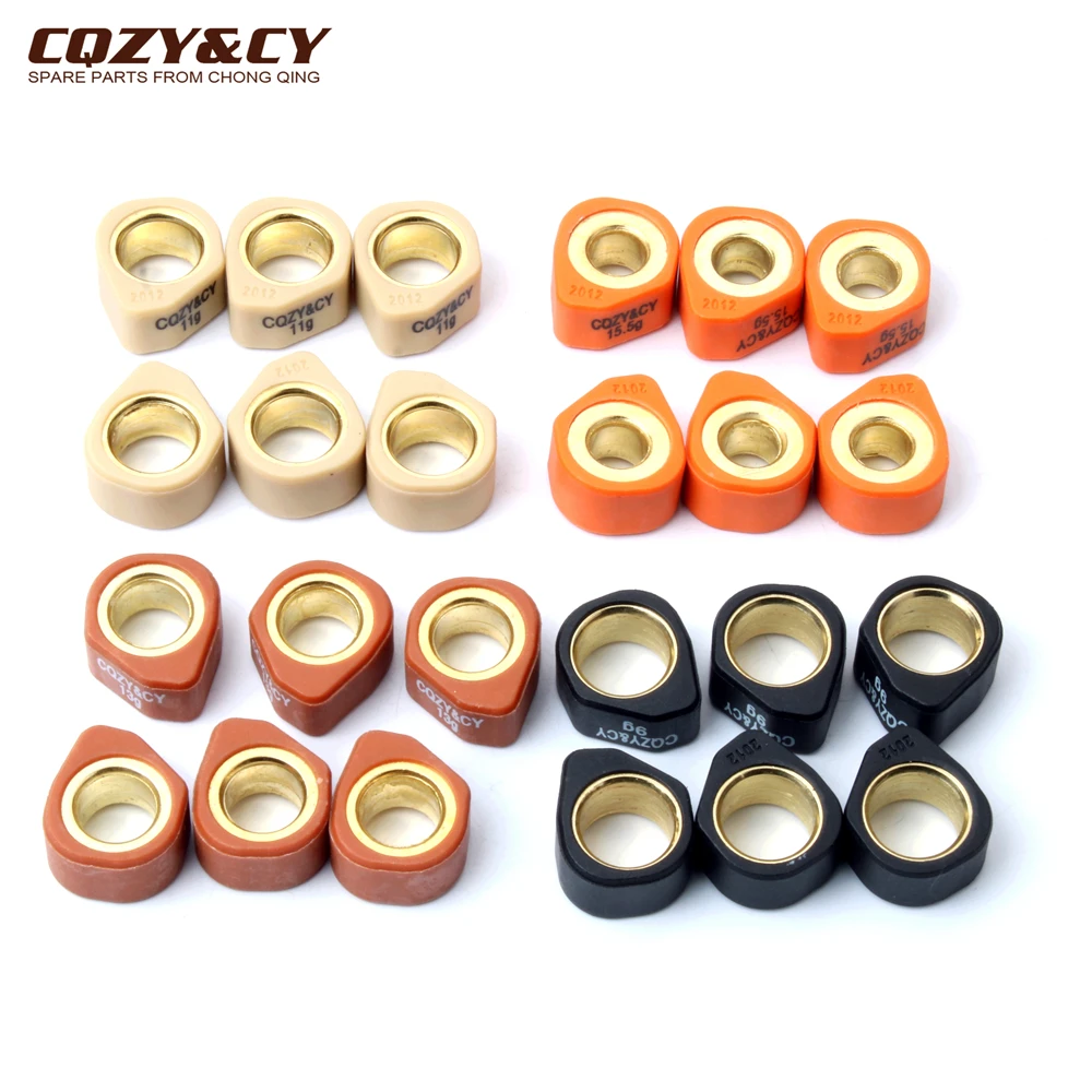 6Pc Roller Set/Variatore Pesi 20X12Mm 9G 11G 13G 16G Per Italjet Jupiter 125 Millennium 125Cc Jet 150Cc Scooter