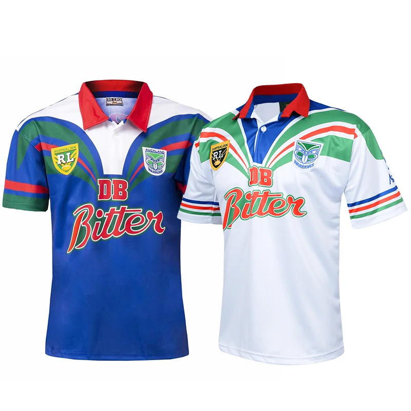 1995 New Zealand Warriors Rugby Jersey Retro Home Away Camicia Da Uomo Spedizione Gratuita Taglia Di Alta Qualità: S-5Xl