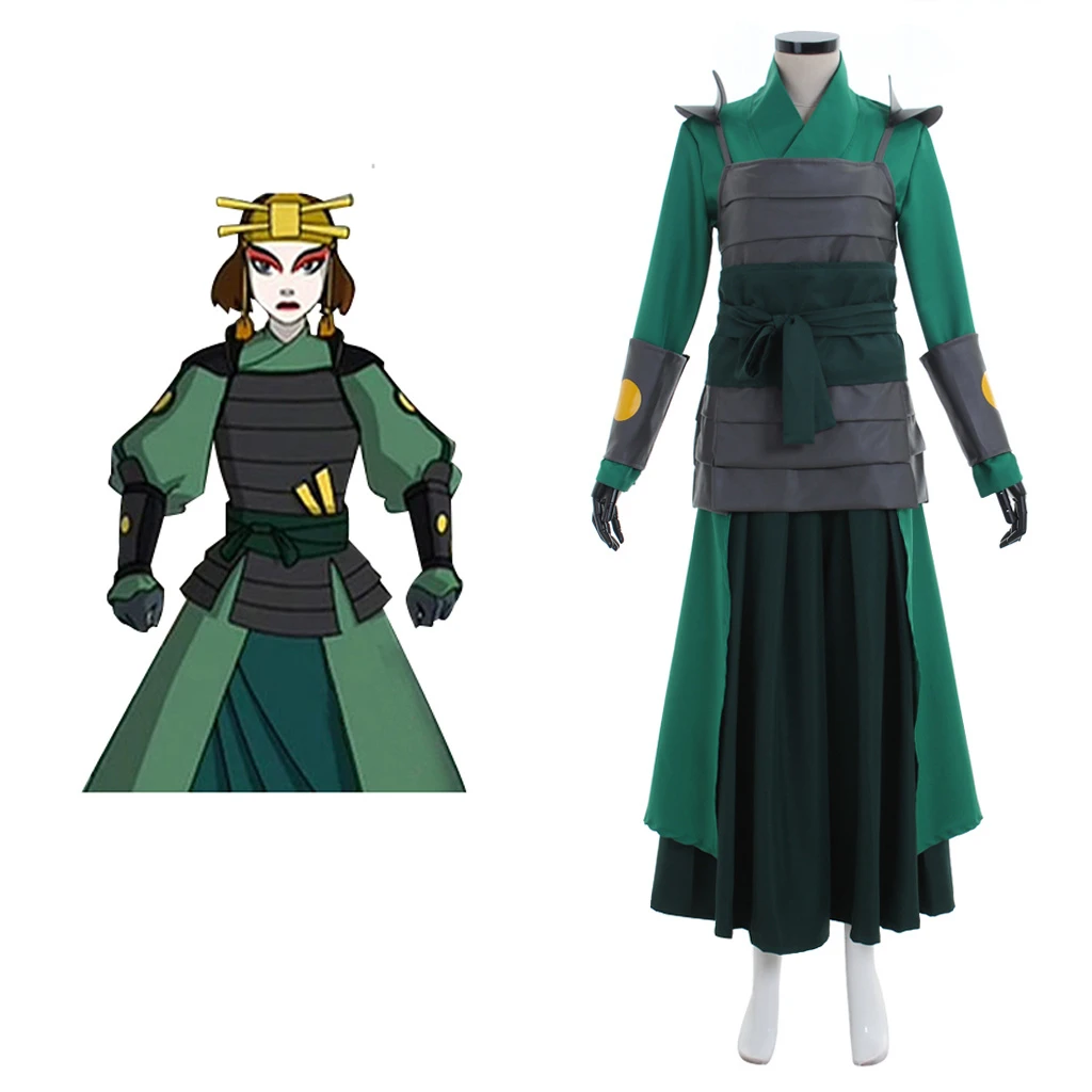 Avatar The Last Airbender Suki Costume Cosplay The Warriors Of Kyoshi Avatar Suki Costume Di Halloween Per Donne Adulte