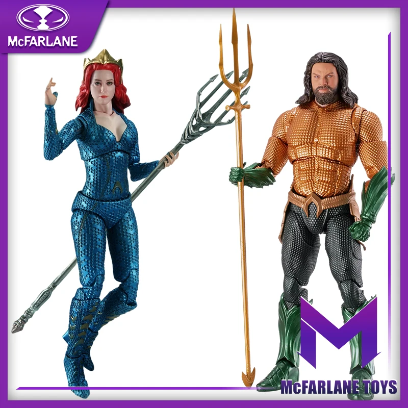 Fondjoy Toys Sea King 2 Movie The Lost Kingdom Aquaman Eroic Warriors Sea King Meera Dc Multiverse 7 Pollici Figura Mobile