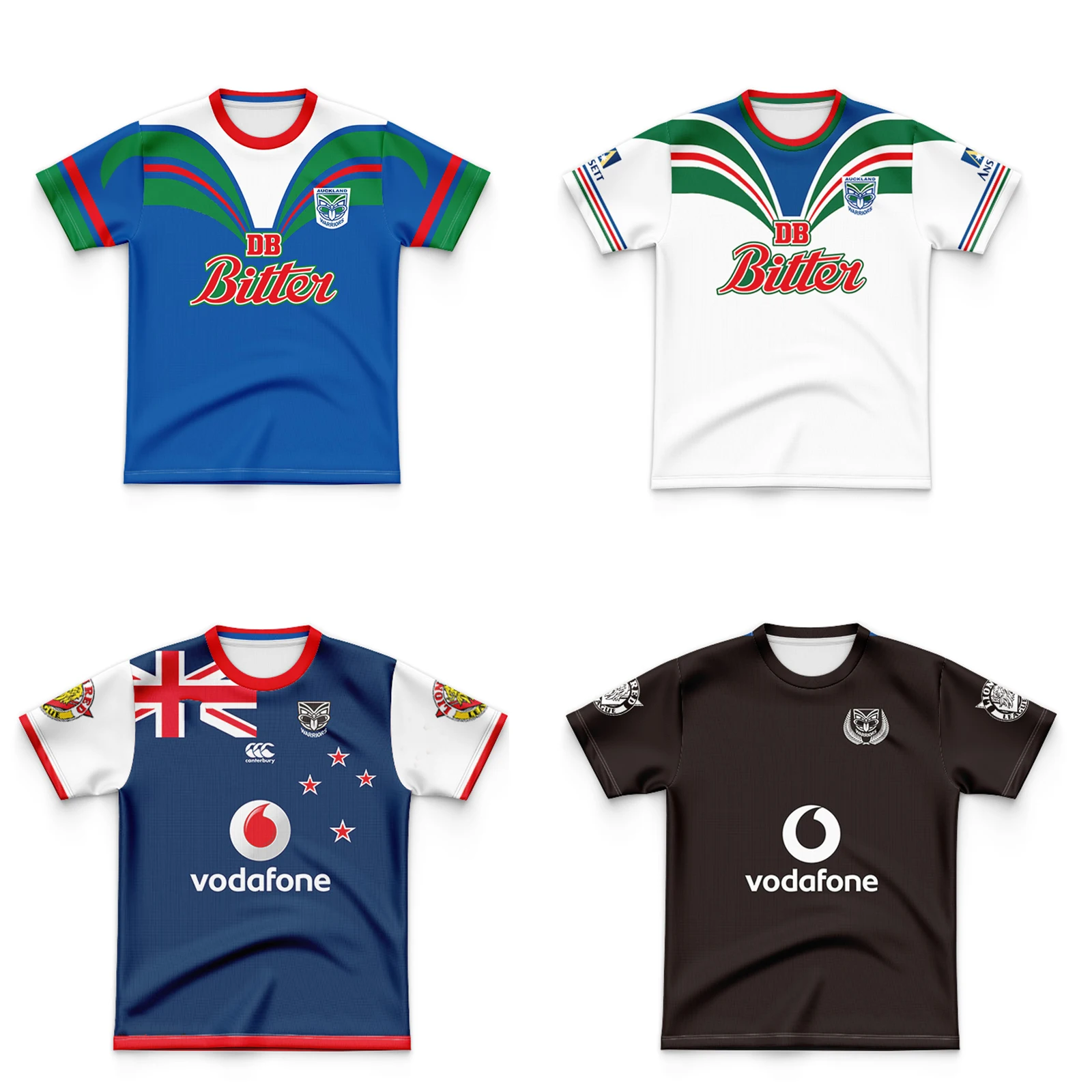 Warriors Kids Retro Home/Away Rugby Jersey
