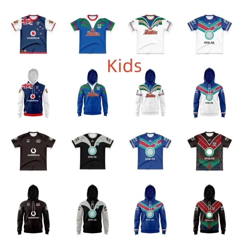 Warriors Home/Away/Indigeno Kids Rugby Jersey Sport Shirt