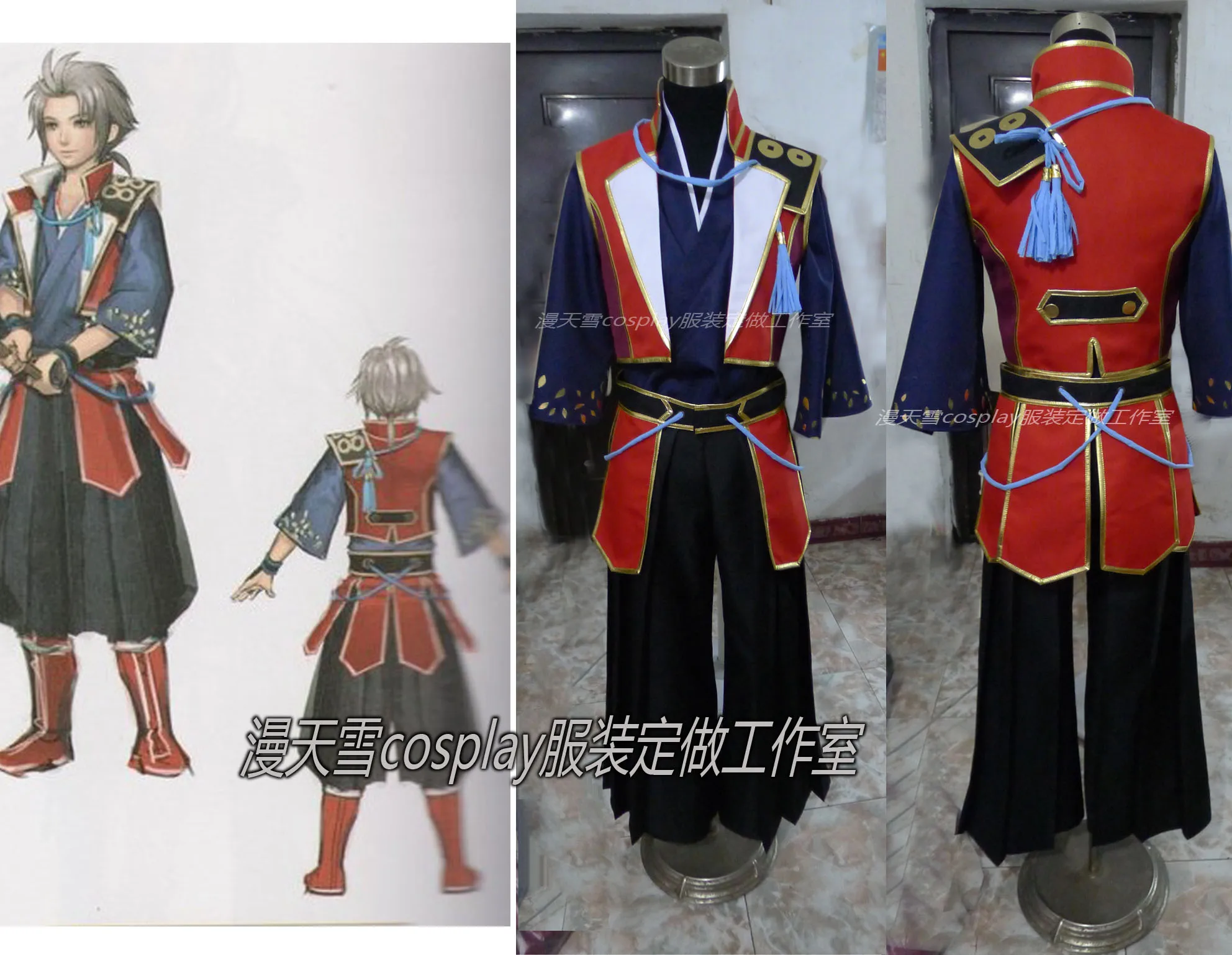 Costume Cosplay Di Sengoku Musou Sanada Nobuyuki Cosplay Samurai "Sanada Nobuyuki