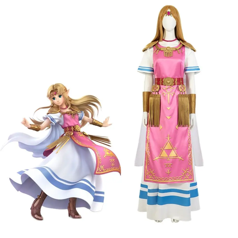 Gioco Hyrule Warriors Costume Cosplay Princess Of Hyrule Outfit Adult Women Halloween Party Role Play Costume Suit