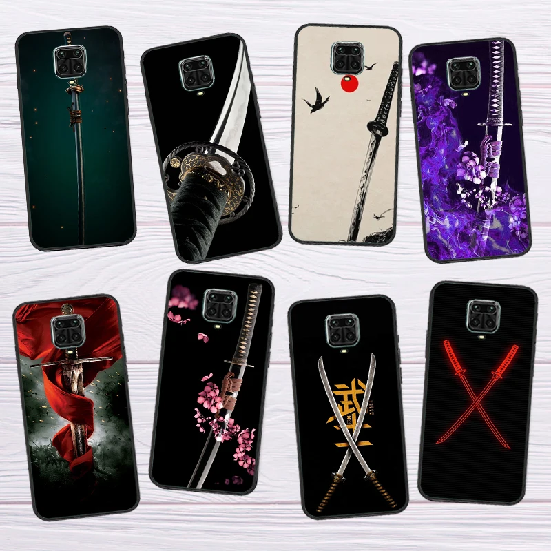 Samurai Warriors Katana Funda Per Xiaomi Redmi Note 12 Pro 12S 11 Pro 11S 8 9 10 Pro 10S 9S Redmi 12C 9C 10C Case