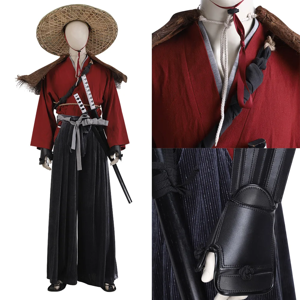 Gioco Jin Sakai Ghost Of Tsushima Costume Cosplay Costumi Di Halloween Guerriero Cosplay Impermeabile Giappone Samurai Accessori Per Abbigliamento