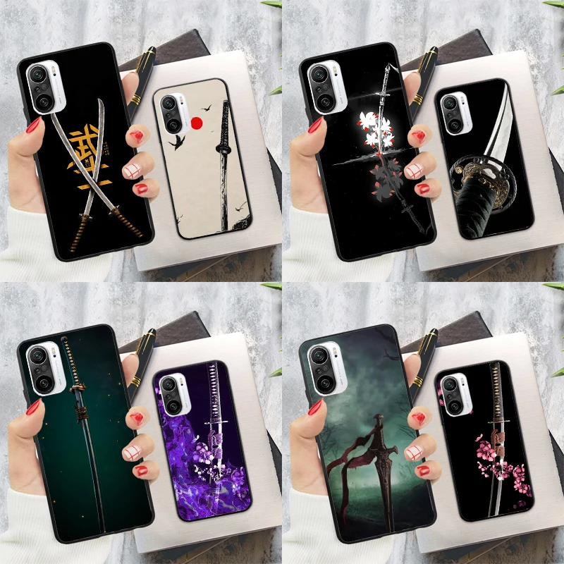 Custodia Samurai Warriors Katana Per Poco X3 Pro Gt M3 M4 F3 X4 Nfc Cover Per Xiaomi Mi 11 Lite Mi12 Pro 12X 10T 11T