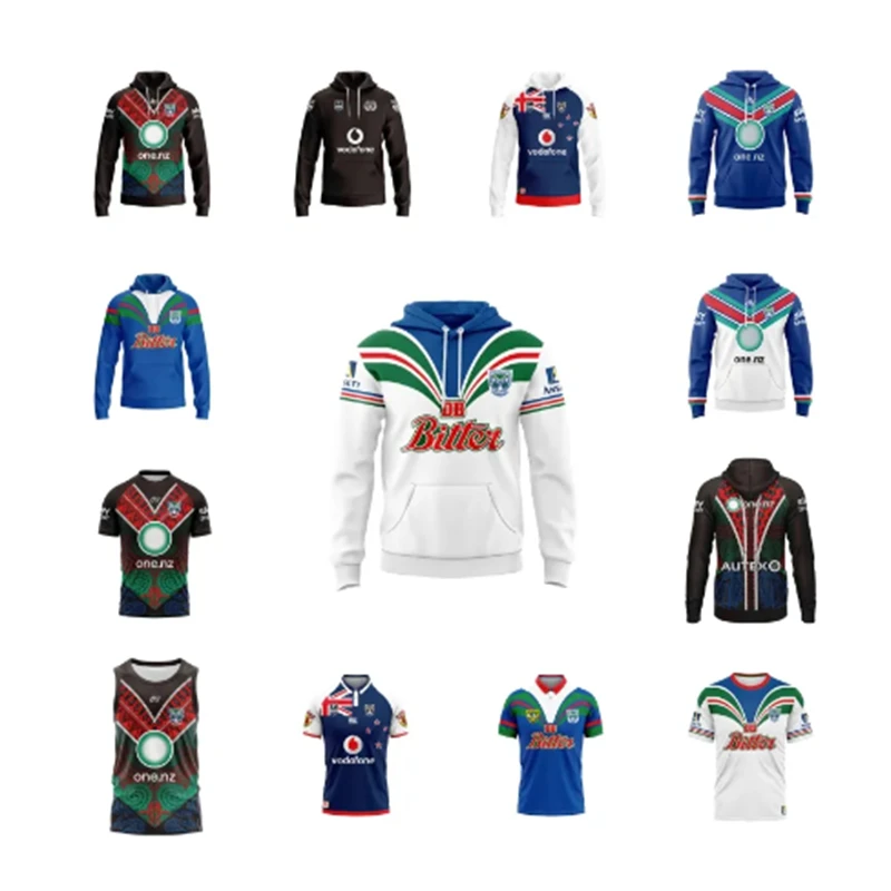 Warriors Home And Away Rugby Hoodie Jersey Shirt Size Pullover Larghi E Traspiranti Da Uomo Brand Hoody