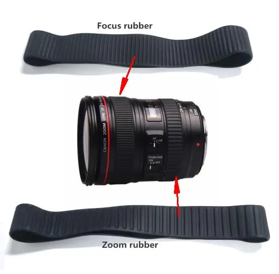 Nuovo Obiettivo Originale Zoom + Focus Grip Anello In Gomma Per Canon Ef 24-105 Ef 24-105Mm F/4L Is Usm