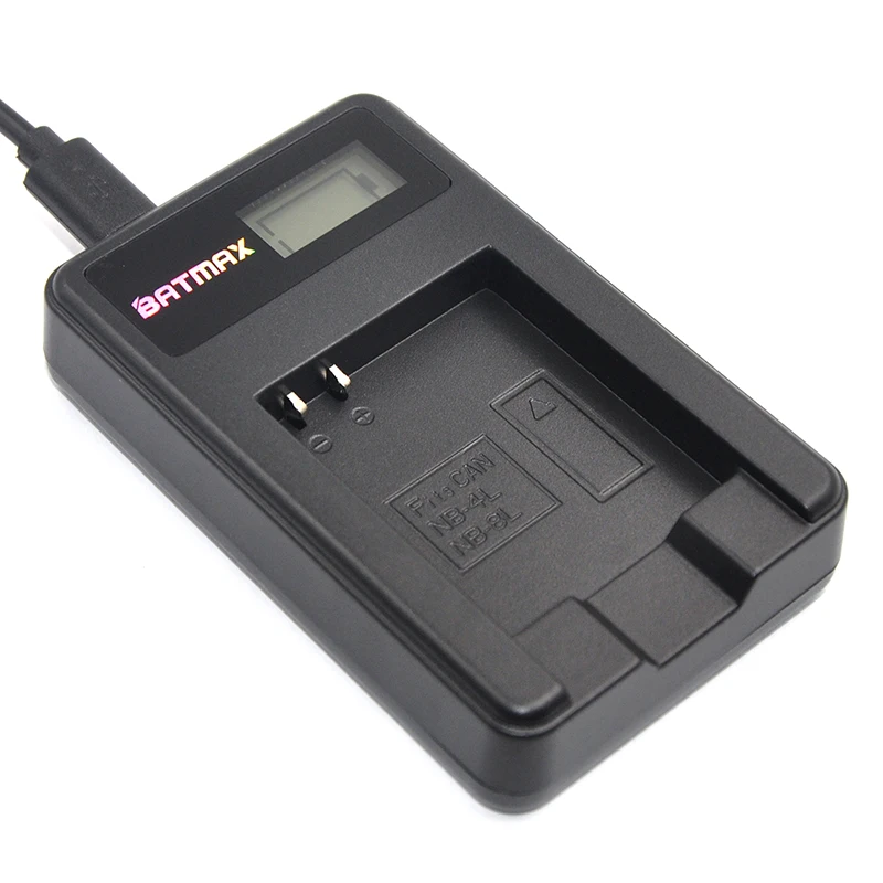 Nb-4L Nb 4L Nb4L Caricabatteria Lcd Usb Per Canon Ixus 60 65 80 75 100 I20 110 115 120 130 Is 117 220 225