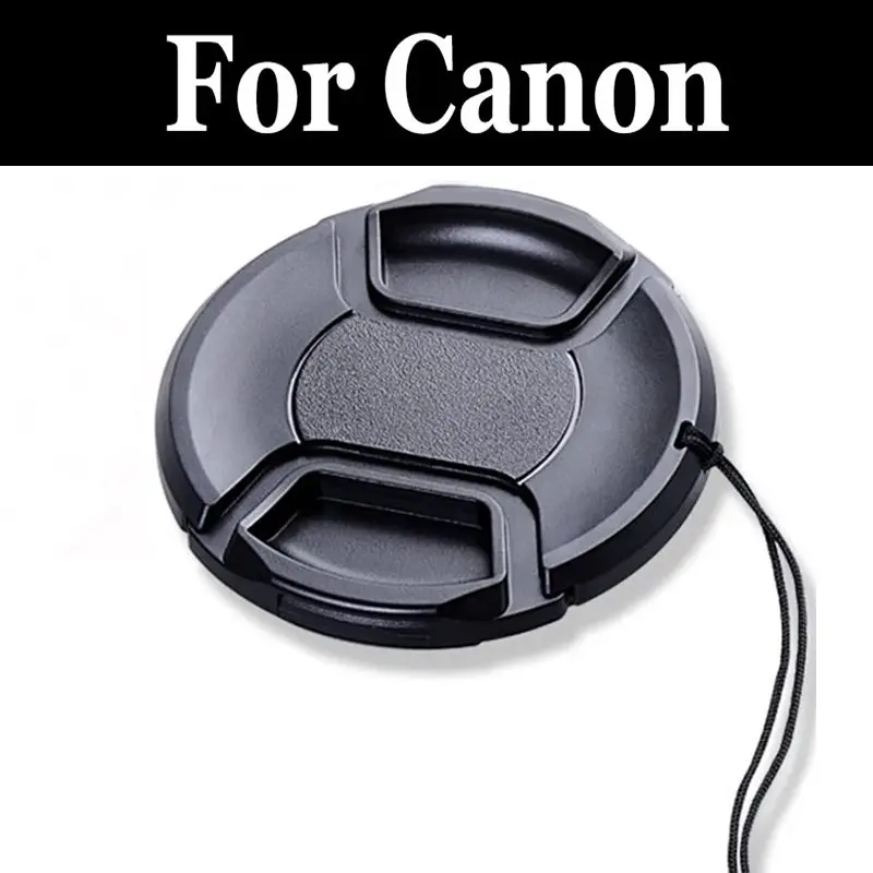 Copriobiettivo Cap + Set Di Corde Anti-Smarrimento Per Dcamera Per Canon Powershot Sd1300 Sd1400 Sd3500 Is Ixus 105 130 210 Ixy 200F 400F 10S