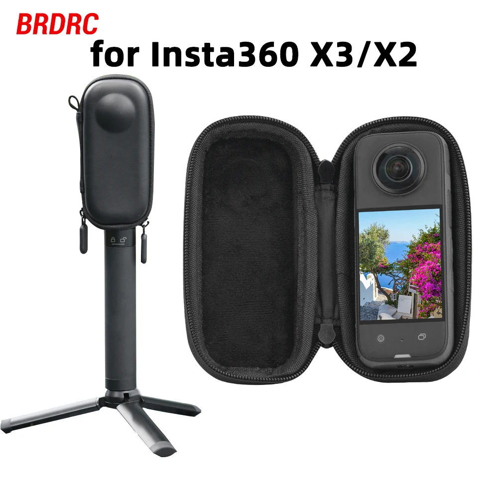 Custodia Da Trasporto Brdrc Per Insta 360 X3 One X2 Action Camera Mini Custodia Rigida Per Insta360 X3 One X2 Accessori